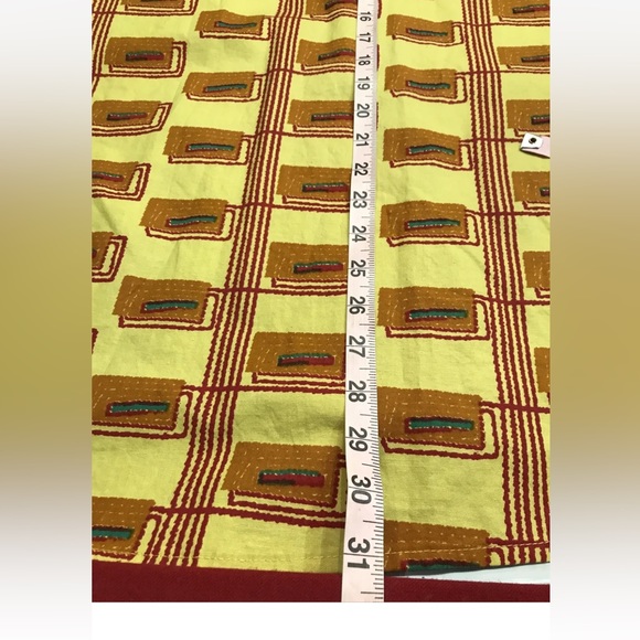 WOODIN RED YELLOW LOUD PARTY SHIRT Geometric colorful Collared button up 3XL men - Picture 4 of 9